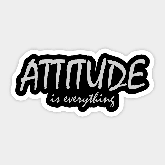 'Attitude Is Everything' Cancer Awareness Shirt Sticker by ourwackyhome